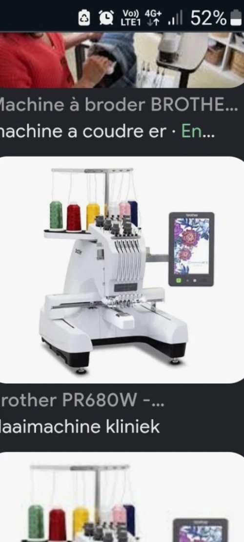 Brodeuse professionnelle marque Brother pr680w