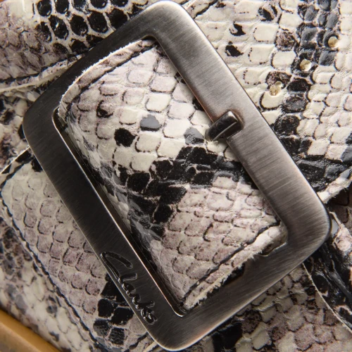 Clarks - Linoso Monk Grey Snake Lea