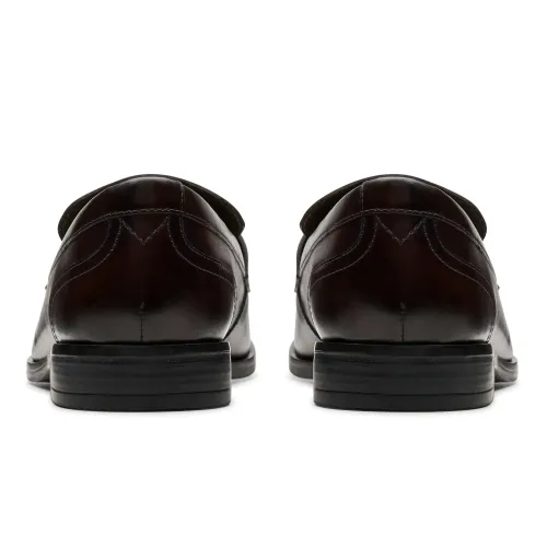 Clarks - Brandon Step Dark Brown Lea