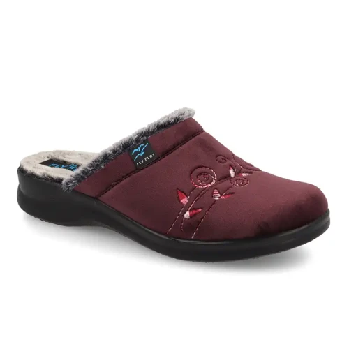 Fly Flot - Cloth Woman Slipper Plum
