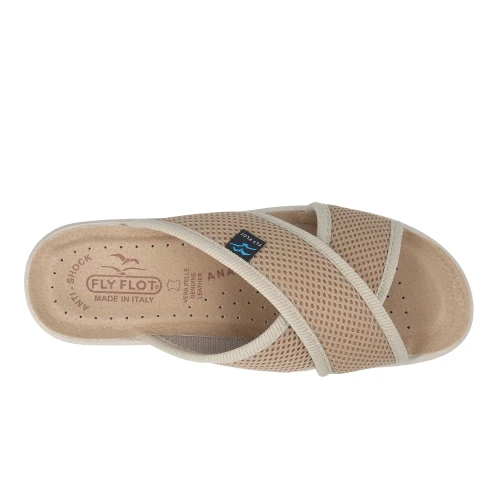Fly Flot - Cloth Woman Slipper Beige
