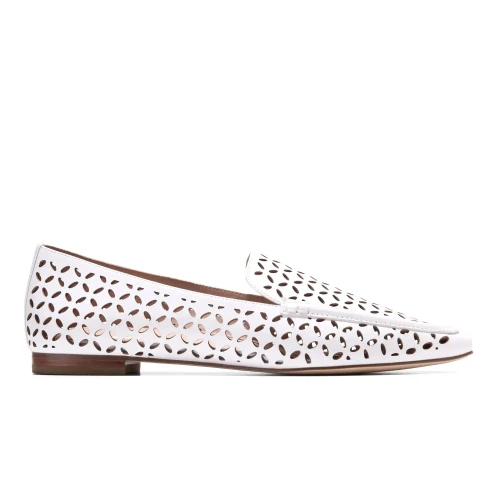 Cole Haan - Chantal Loafers White Perforated Ltr