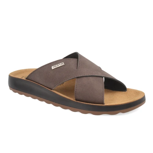 Fly Flot - Synthetic Man Slipper Dark-Brown