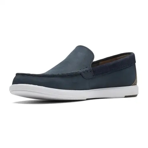 Clarks - Bratton Loafer Navy Nubuck
