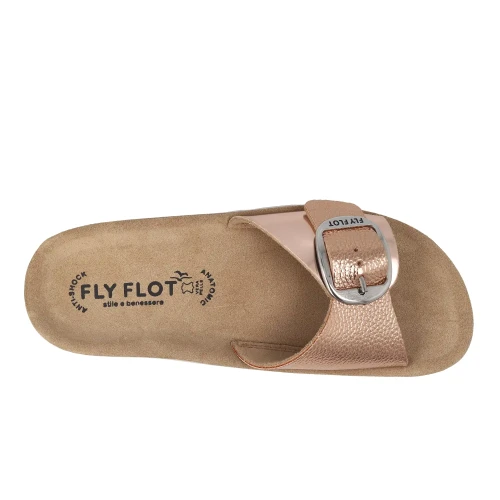 Fly Flot - Synthetic Woman Slipper Dark Gold