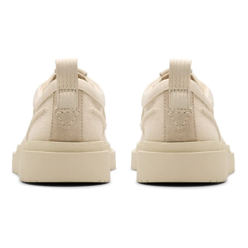 Clarks - Polden Moc Off White Canvas