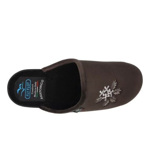 Fly Flot - Cloth Woman Slipper Anthracite