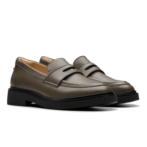 Clarks - Splend Edge Dark Olive Lea
