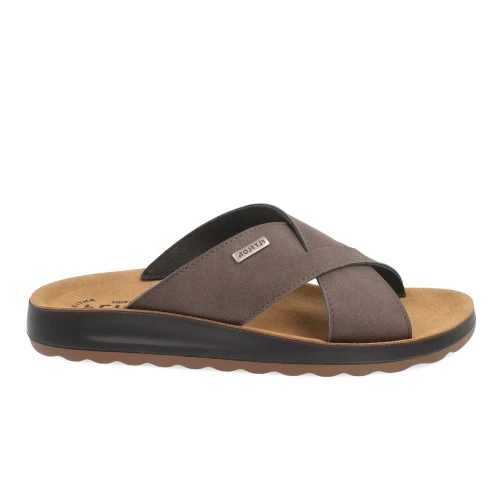 Fly Flot - Synthetic Man Slipper Dark-Brown