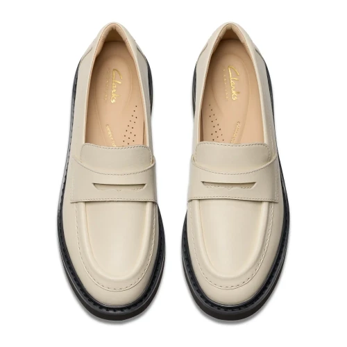 Clarks - Splend Edge Cream Leather