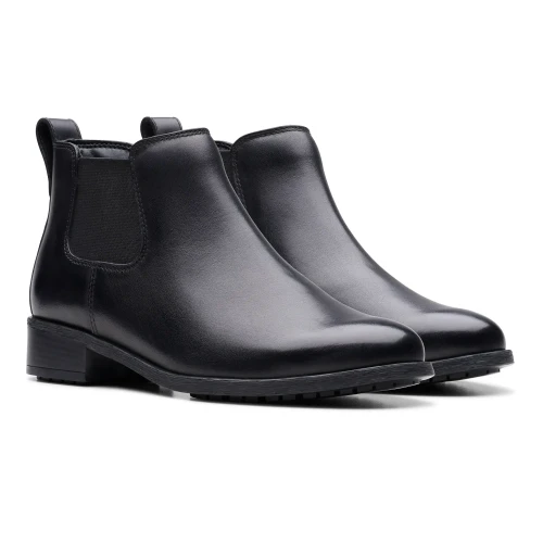 Clarks - Havisham Top Black Leather