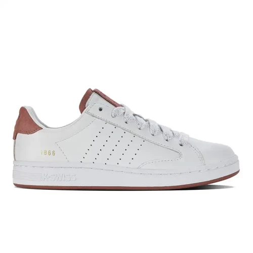 K-Swiss - Lozan  Klub Lth Wht/Wht/Lt Mhogny Sd M