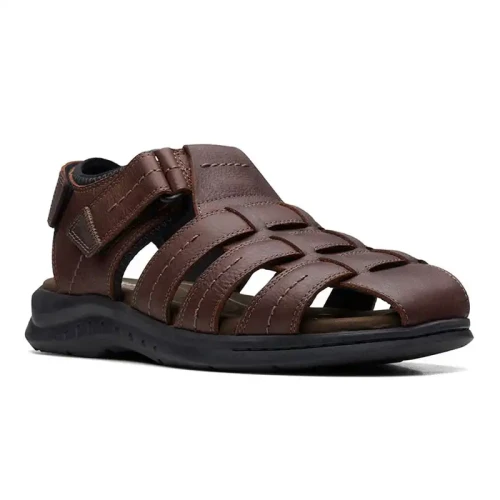 Clarks - Walkford Fish Brown Tumb
