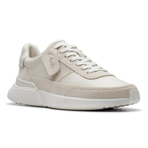 Clarks - Craft Pace White Leather