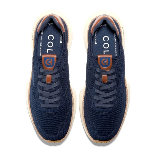 Cole Haan - Grandpro Ashland Stitchlite Navy Blazer British Tan Ivory