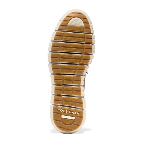 Cole Haan - Zerogrand Remastered Penny Loafers Woodbury Stamped   Natural Tan   Ancient Scroll
