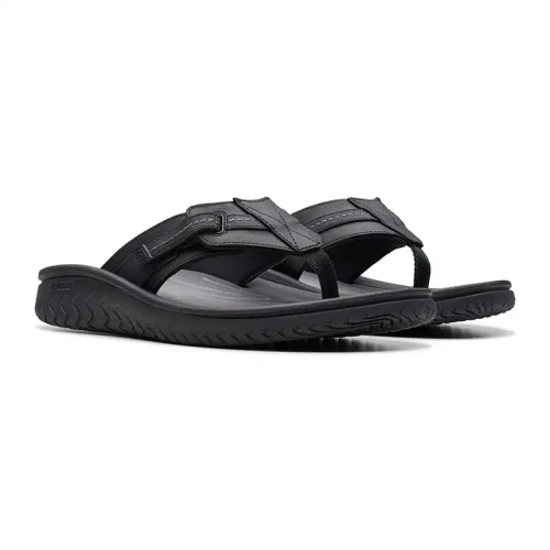 Clarks - Wesley Sun Black Leather
