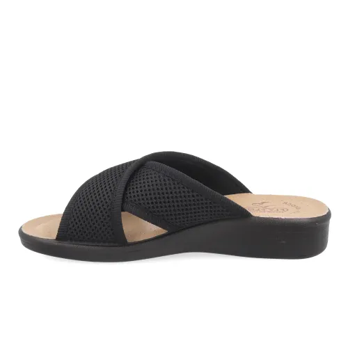 Fly Flot - Cloth Woman Slipper Black