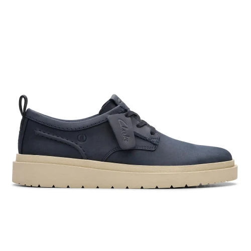 Clarks - Polden Lace Navy Leather