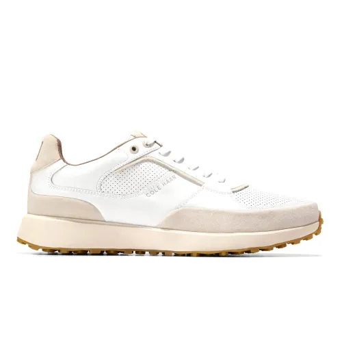 Cole Haan - Grand Crosscourt Downtown Sneakers Optic White   Silver Lining   Ivory
