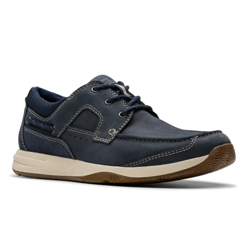 Clarks - Sailview Lace Navy Nubuck