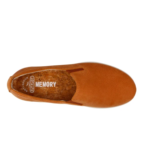 Fly Flot - Leather Woman Shoe Tan