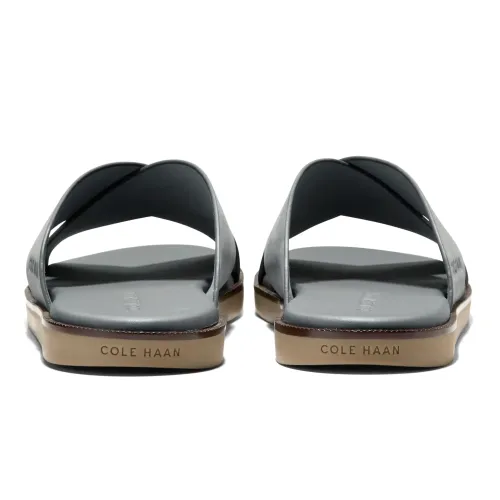 Cole Haan - Nantucket Cross Strap Sandal Lava Smoke Nubuck   Ch Dark Latte
