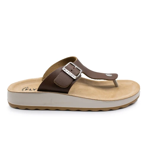 Fly Flot - Synthetic Woman Slipper Dark-Brown