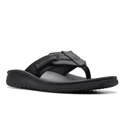Clarks - Wesley Sun Black Leather