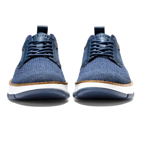 Cole Haan - Zerogrand Revel Stitchlite Oxfords Navy Blazer And Big Dipper Knit Leather White