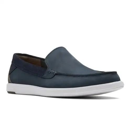 Clarks - Bratton Loafer Navy Nubuck