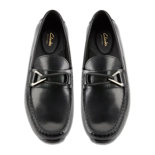 Clarks - Oswick Trim Black Leather