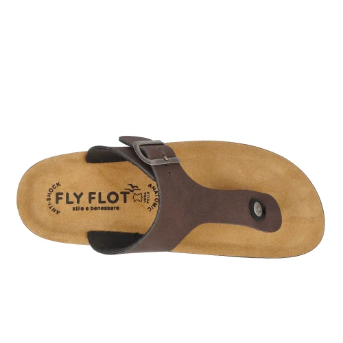 Fly Flot - Synthetic Man Slipper Dark-Brown