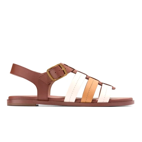 Cole Haan - Flynn Fisherman Sandals Biscuit Ch Dk Cuoio Ivory Ltr