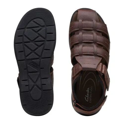 Clarks - Walkford Fish Brown Tumb