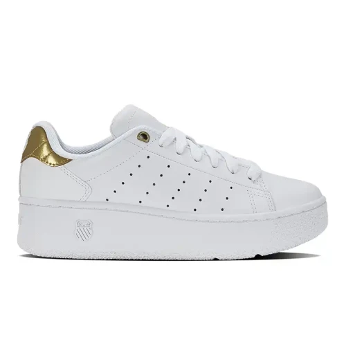 K-Swiss - Classic Pf Platfor White White/Gold