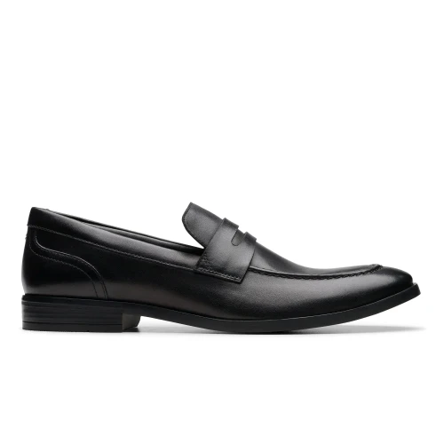Clarks - Brandon Step Black Leather