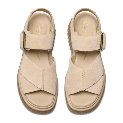 Clarks - Evamar Wish Ecru Suede