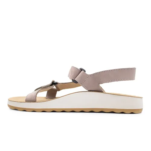 Fly Flot - Leather Woman Sandal Taupe