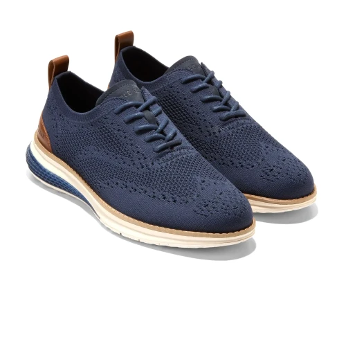 Cole Haan - Og Energyweave Stitchlite Wing Oxfords Navy Blazer   Ivory   Natural