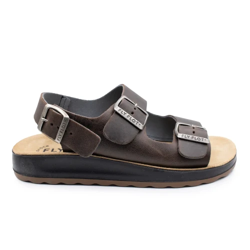 Fly Flot - Synthetic Man Sandal Dark-Brown