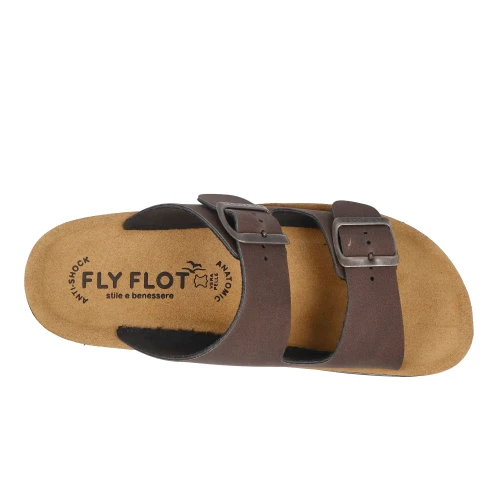 Fly Flot - Synthetic Man Slipper Dark-Brown