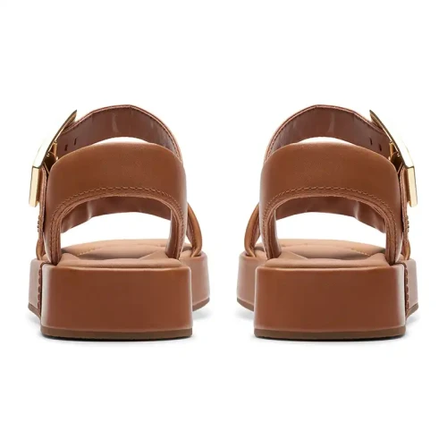 Clarks - Alda Strap Tan Leather