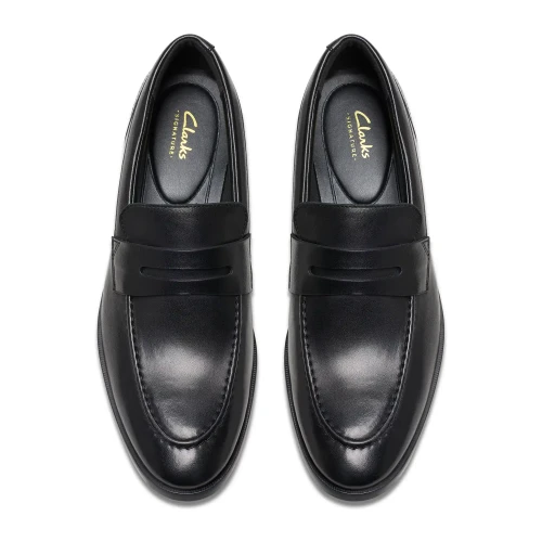 Clarks - Brandon Step Black Leather