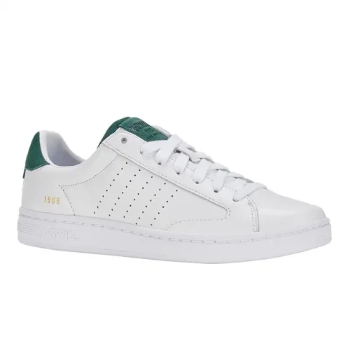 K-Swiss - Lozan  Klub Lth Wht/Wht/Posy Grn Sd M