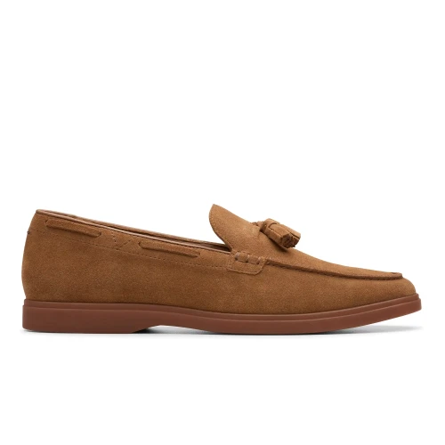 Clarks - Torford Tassel Cola Suede
