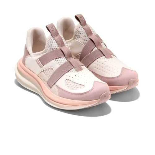 Cole Haan - Og Quadstar Monk Strap Running Sneakers Fawn Crystal Gray  Cameo Rose Ivory