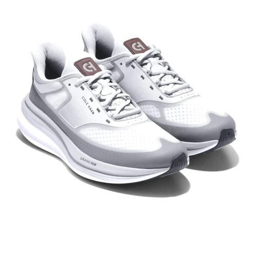 Cole Haan - Originalgrand Quadstar Running Sneakers Micro Chip   Quiet Shade   Optic White