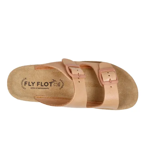 Fly Flot - Leather Woman Slipper Deep Pink