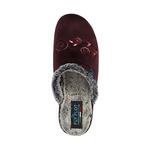 Fly Flot - Cloth Woman Slipper Plum